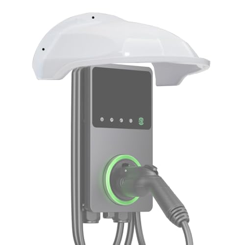 LOTHID Wallbox - Tettoia per stazione di ricarica per auto elettrica, protezione dalla pioggia, protezione UV, tettuccio per stazione di ricarica, materiale in resina ABS (40 x 35,5 x 20 cm)