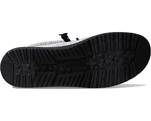 image for Hey Dude Men's Wally Stretch Dark Web Size 7 Light Grey | Men’s Shoe