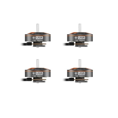 Lava 1102 14000KV �u���V���X���[�^�[ 2S Pavo Femto Whoop �h���[���p 1.5mm �V���t�g�p���[�A���C�����g 4��(4�� 14000KV 44mm)