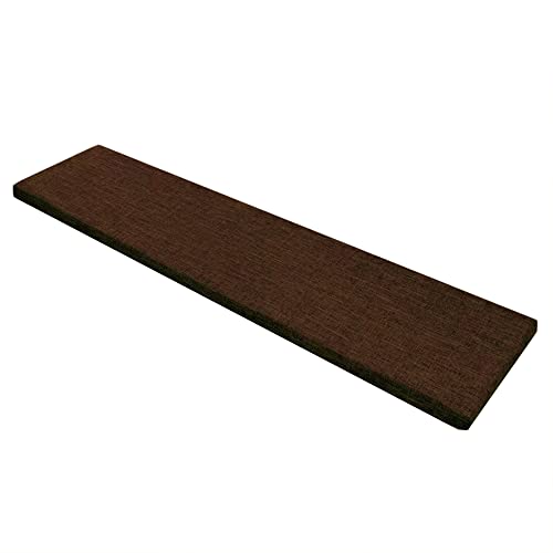Prettiee Almohadillas para sillas y Muebles, Almohadillas para Bancos con Fundas extraíbles para mesas de Comedor de Cocina, 140 x 35 x 5 cm, marrón
