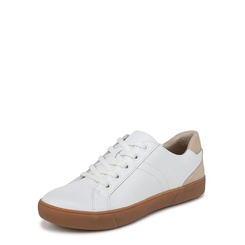 Naturalizer Womens Morrison Sneaker White/Tan Bottom 8 M