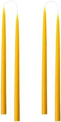 Kunstindustrien, Charcoal Grey Coloured Candles, 100% Paraffin only Added Colour, 4 pcs.