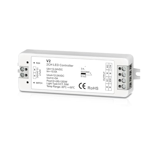 Variateur LED 10A pour éliminer le scintillement des bandes CCT
