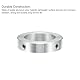 QUARKZMAN 8 Stück Set-Schrauben-Klemmringe 35mm Bohrung, Aluminium-Wellen-Klemmringe, 52mm OD und 12mm Dicke, Klemmring mit Set-Schraube, Stoppring für lineare Stangenwellenführung