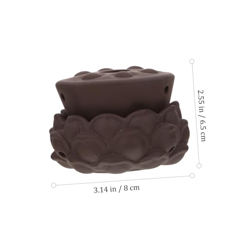 Caja portátil de moxibustión para ombligo, función dual, olla de arena púrpura para calentamiento uterino y terapia de calor en casa miniatura 3