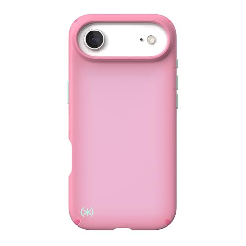 Image of Speck Presidio LUX for iPhone 17 Air Case, MagSafe-Compatible, Slim Protective Case, IBIS Pink /Dark IBIS /KANOM Green