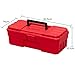 Akro-Mils 12-Inch ProBox Plastic Toolbox for Tools, Hobby or Craft Storage Toolbox, Model 09912, (12-Inch x 5-1/2-Inch x 4-Inch), Red