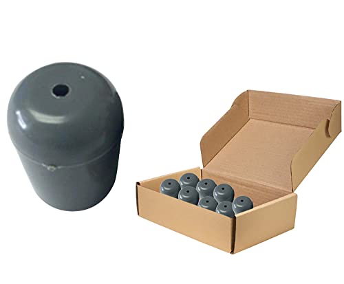 TentandTable 3/4 Inch Replacement Chair Tips for Folding Chairs | Dark Gray | 100 Pack