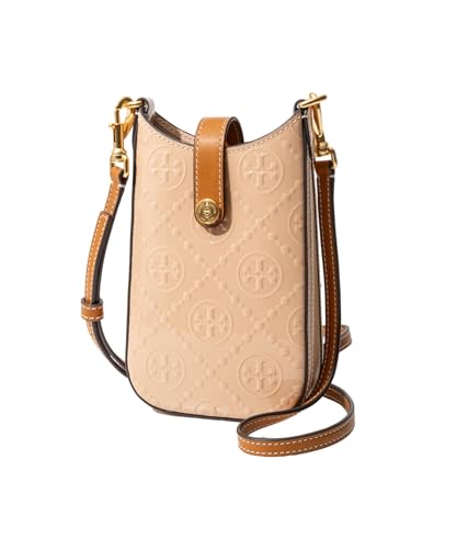 Tory Burch 155387 T MONOGRAM PATENT EMBOSSED PHONE CROSSBODY