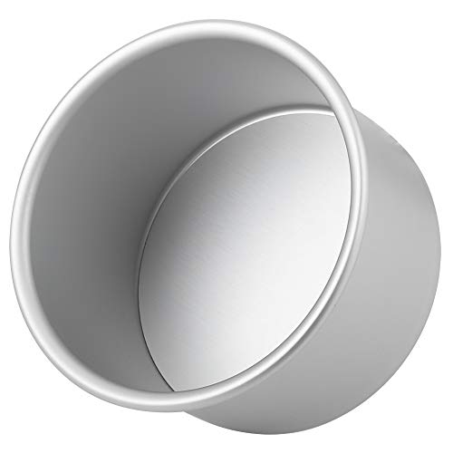 Molde redondo de aleación de aluminio, molde para tartas de 6 pulgadas con fondo extraíble para hornear herramienta de cocina