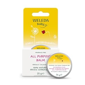 Weleda Baby All Purpose Balm, Baby Balm, Calendula Balm, Recommended by Midwives, Fragrance Free, Dermatologically Tested, Gentle Protection, 100% Certified Natural, 25g