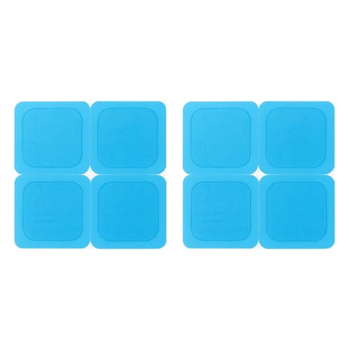 axion 8 Gel Pads 4.5 x 4.5 cm for TENS Pain Therapy & EMS Trainer - Self-Adhesive, Skin-Friendly, Reusable - Compatible with Beurer EM59/EM89 & More