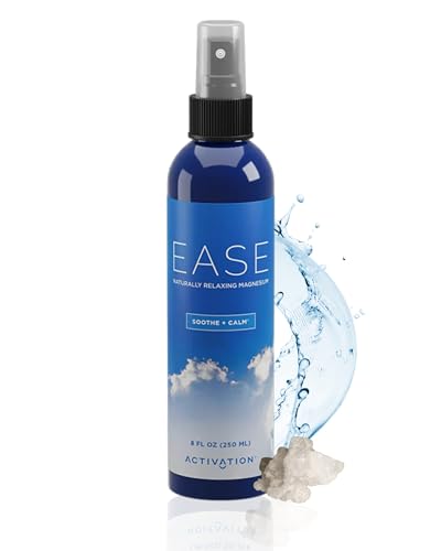 Activation Ease Magnesium Spray | 250 ml | Dead Sea Magnesium Chloride | Fast-Absorbing Topical Spray for Natural Balance and Relaxation