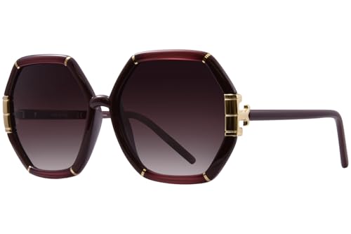 Sunglasses Tory Burch TY 9072 U 1901E2 Transparent Bordeaux/Bordeaux
