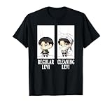 Attack on Titan Regular/Cleaning Levi Chibi AOT Anime T-Shirt
