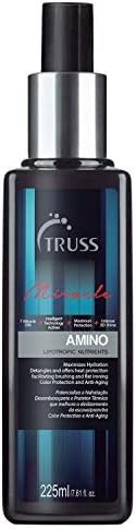 TRUSS Amino Miracle Heat Protectant For Hair - Heat Protectant Spray Seals Cuticles, Detangles, Adds Shine, Anti Frizz, And Anti-Aging With Color Lock Hair Color Protection