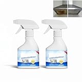 Entkalkungsspray für Bad, Toilette, Badewanne, Dusche, Glaswaschbecken, Hochleistungs-Backofenreiniger – Mehrzweck-Entfettungsspray für Küchenölflecken, Fett eingebrannte Rückstände auf Töpfen (2PCS)