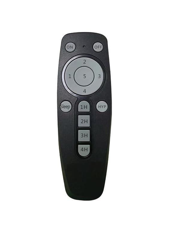 TIZOQ Remote Control Compatible for Crompton ENERGION CROMAIR BLDC Ceiling Fan - Please Match The Image with Your Old Remote Before Placing The Order (Black) (Crompton Fan 2)