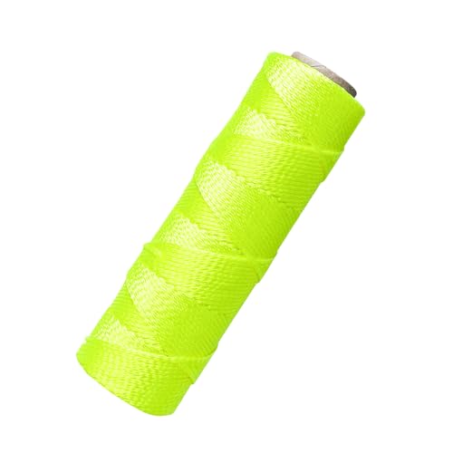 BSRHOME Mason Line String Line,300 Ft Length Nylon Twine,18 Braided Nylon String for Gardening Or Masonry Tools,Twine String for Gardening,Yellow