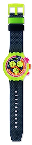 Image of Swatch Big Bold Chrono Unisex Watch Casual Polymer Transparent Quartz Waterproof