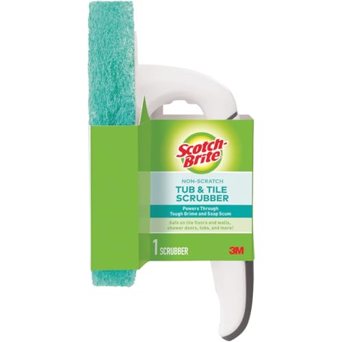 Image of Scotch-Brite Non-Scratch Bathroom Scrub Brush Blue