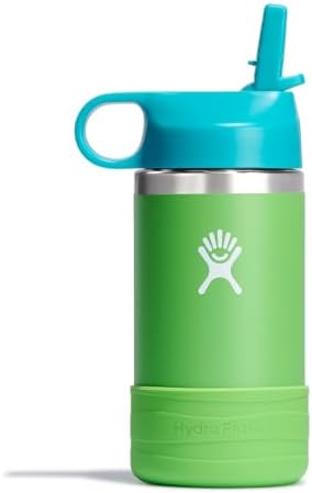 Hydro Flask 12 Oz Kids Wide Mouth Straw Cap and Boot Grass