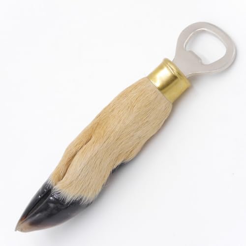 GTK - Geweihe & Trophäen KRUMHOLZ Flaschenöffner Rehfuß Rehpfote Fuß Bieröffner Öffner Geschenk Länge 17 cm 27.10.241
