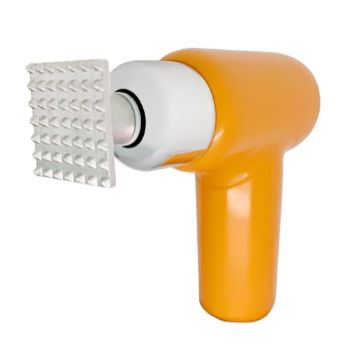 DOJBK Batticarne Elettrico da 25 W, Macchina Batticarne Portatile, con 6 Livelli Regolabili, Testa a Martello Staccabile, per Manzo, Pollo, Bistecca, Maiale