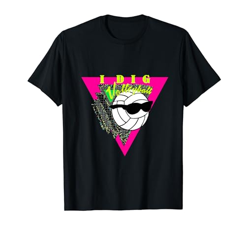 I dig Volleyball 80s classic White ball T-Shirt
