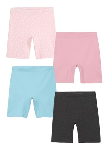 Image of mackly Girls Inner Shorts (Pack of 2) | 2-in-1 Seamless Panty Shorts with Gusset | Soft Breathable Base Layer for Dresses, Skirts