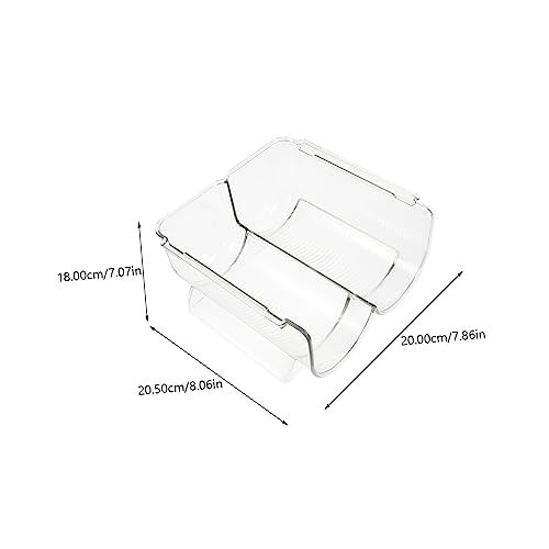 Soporte para botellas de vino acrílico transparente 2 pcs miniatura 2