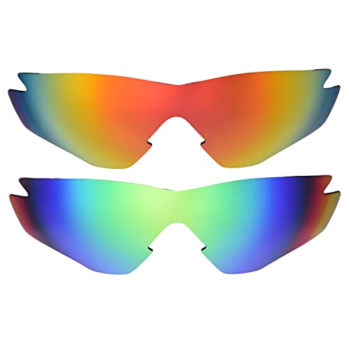 Objectifs compatibles M2 Oakley rouge vert pour vos activités sportives et randonnées nature