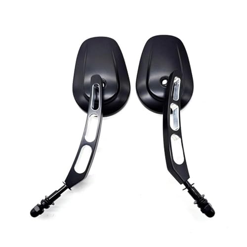 Espejo retrovisor de motocicleta acabado negro brillante Softail 3