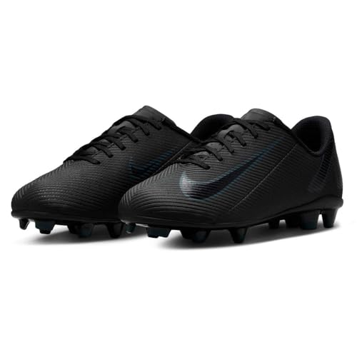 Nike Jr. Mercurial Vapor 16 Club Little/Big Kids' MG Low-Top Soccer Cleats (FQ8286-002, Black/Deep Jungle/Black) Size 2.54