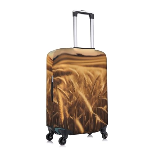 Wheat Field Print Travel Elastic Suitcase Luggage Baggage Cover Protector, Washable And Anti-Scratch3