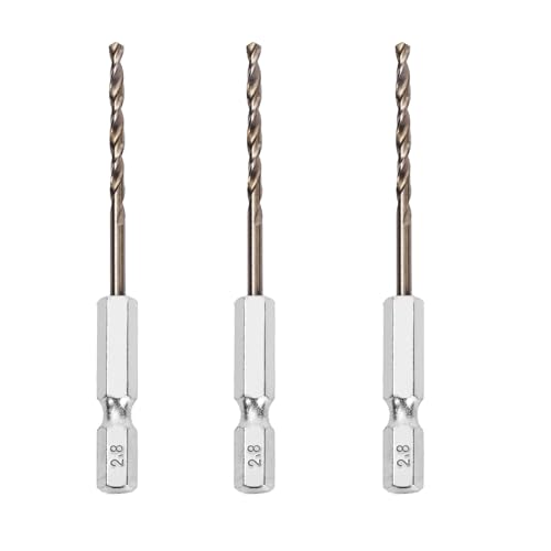 ROGAPER �h�����r�b�g 2.8mm 3�{�g �h�����n �Z�p���h���� �Z�p�r�b�g �R�o���g�n�C�X�|M35HSS-Co �d���h�����r�b�g �S�H�A�؍H�ADIY�A�����A�X�e�����X�A�v���X�`�b�N�ɓK�p