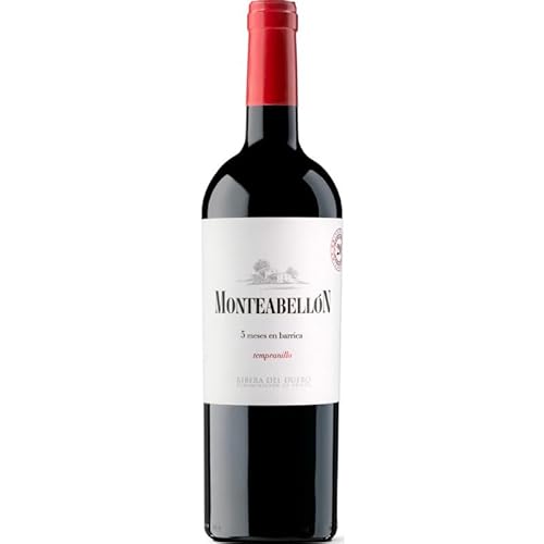 Monteabellón 5 Meses – Vino Tinto Estructurado | Frutas Negras, Notas de Madera y Taninos Maduros | Amplio y Potente (1 Botella)