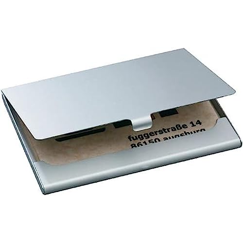 Azeeda Visitenkartenetui 'Schiff Anker' - Aluminium Kartenhalter