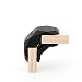 Produktbild PlayWood 24Stück 90° Verbinder. Hightech-Kunststoffklammern zum Verbinden von Holzplatten von 16-19mm. Ideal für Heimwerker: Erstellen Sie Möbel für Ihr Haus, Garten, Büro und Veranstaltungen (Schwarz