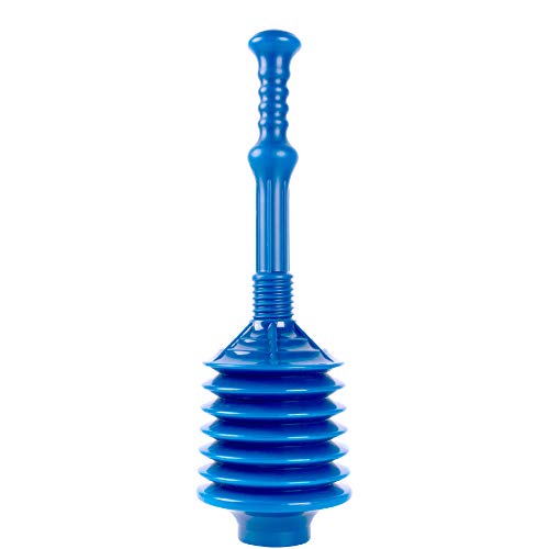 JS Jackson Supplies Professional Bellows Accordion Toilet Plunger, High Pressure Thrust Removes...