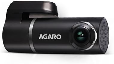 AGARO Alpha Car Dash Camera, Dashboard Recorder, 3MP, 140 Degree Wide Angle, F2.1 Aperture, Full HD, Voice Recorder, 128 GB Micro SD Card Support, Night Vision, G Sensor, Wifi, Loop Recording, DIY Set Up