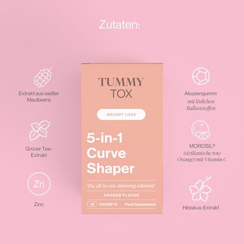 TummyTox Zink, Grüner Tee, Hibiskus, Morosil und Vitamin C – 30 Säckchen