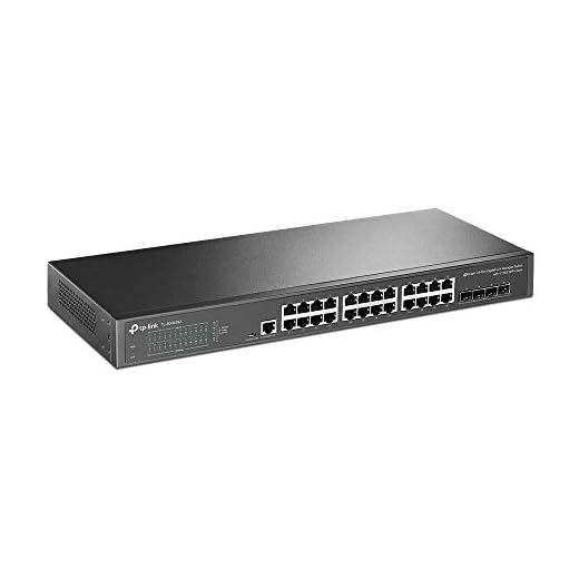 TP-Link TL-SG3428X 24-Port Gigabit L2+ Managed Switch (4 10GE SFP+ Slots, kompatibel mit Omada SDN, zentrales Management, IPv6-Unterstützung)