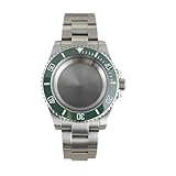 1pc 40mm SUB GMT inserto in ceramica Glide Lock Chiusura cassa dell'orologio for movimento Miyota8215 Oyster Bracciale(Style 8)