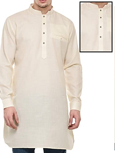 Brass White Designer Kurta Buttons with Chain for Men and Women3