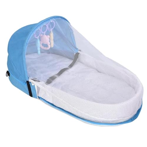 Cuna con red plegable lavable y transpirable para bebés de 0 a 18 meses 2