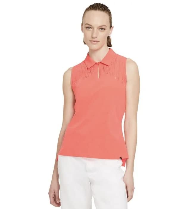 Polo sans manches Nike Flex Ace pour femme - Vêtement de golf respirant et fluide blanc