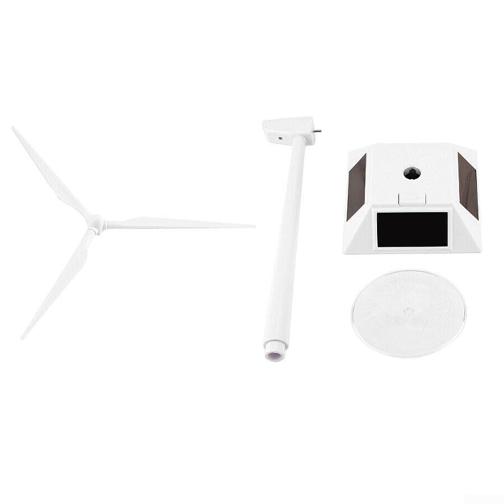 Modelo de molino de viento alimentado por energía solar diseñado para fines educativos y decoración de escritorio para enseñar conceptos energéticos