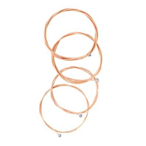 ifundom 4pcs Bass Guitar Strings Coated Alloy Wrapped Strings for Repair Replacement
