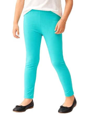 Image of Amazon Brand - Symbol Girl's Cotton Jersey Stretchable Leggings | Ankle Length | Aged 2-14 Years